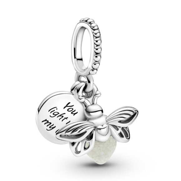 Pandora Glow-in-the-dark Firefly Dangle Charm - Picture 1 of 4